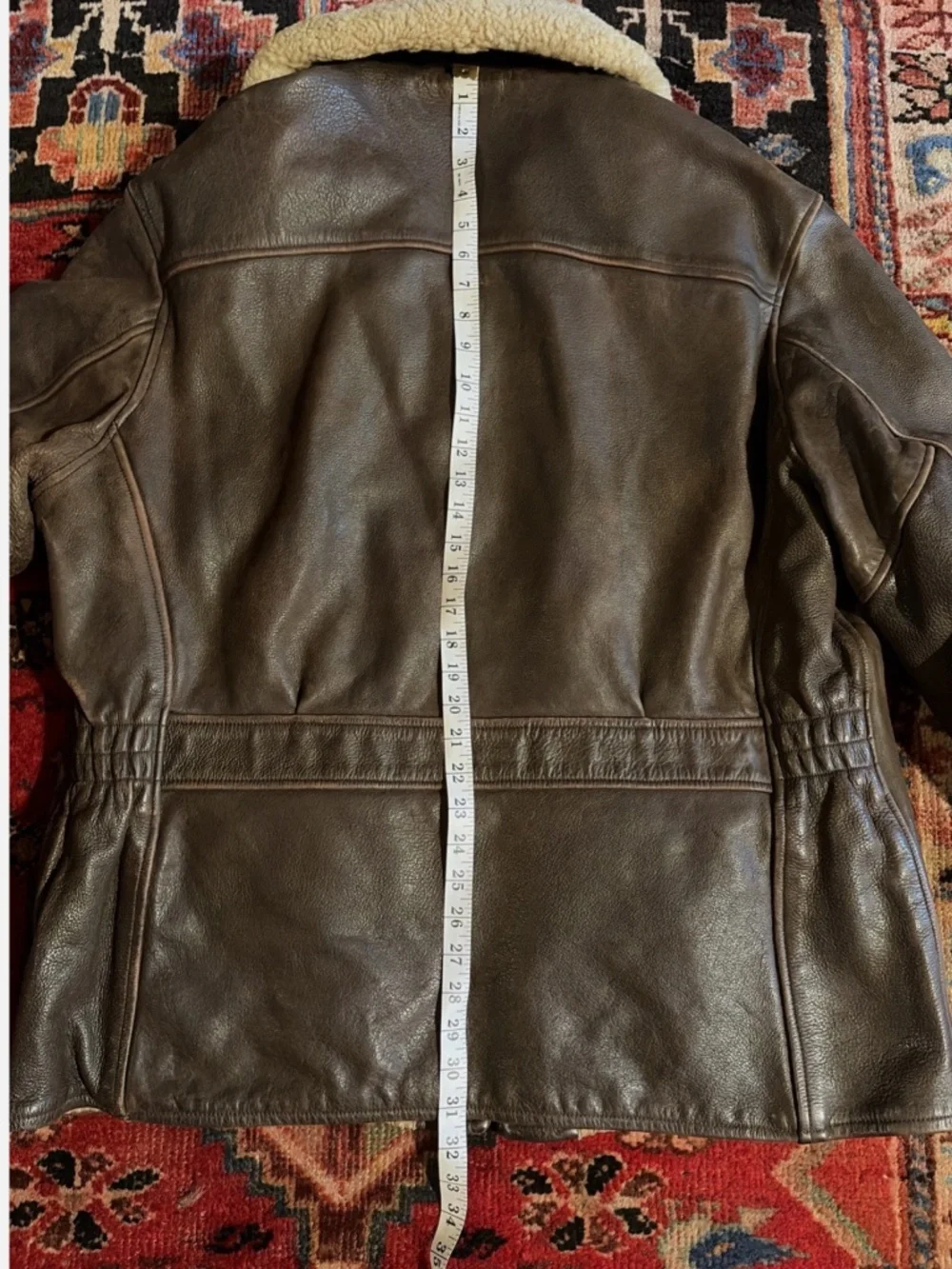 RRL Ralph Lauren Leather Jacket Double RL VNTG 1990's USA Triple Star Shearling - Picture 11 of 16
